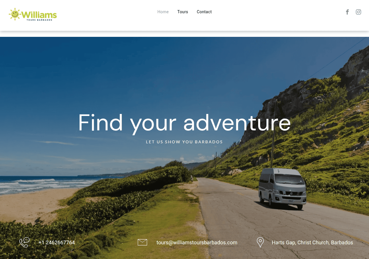 Screenshot of williamsbooking.com