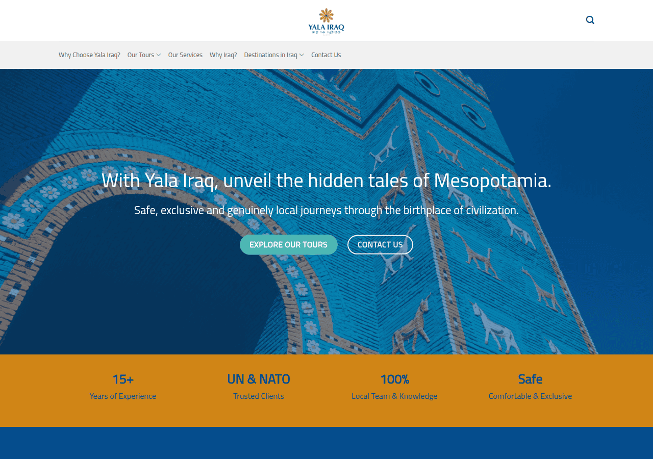 Screenshot of yalairaq.com