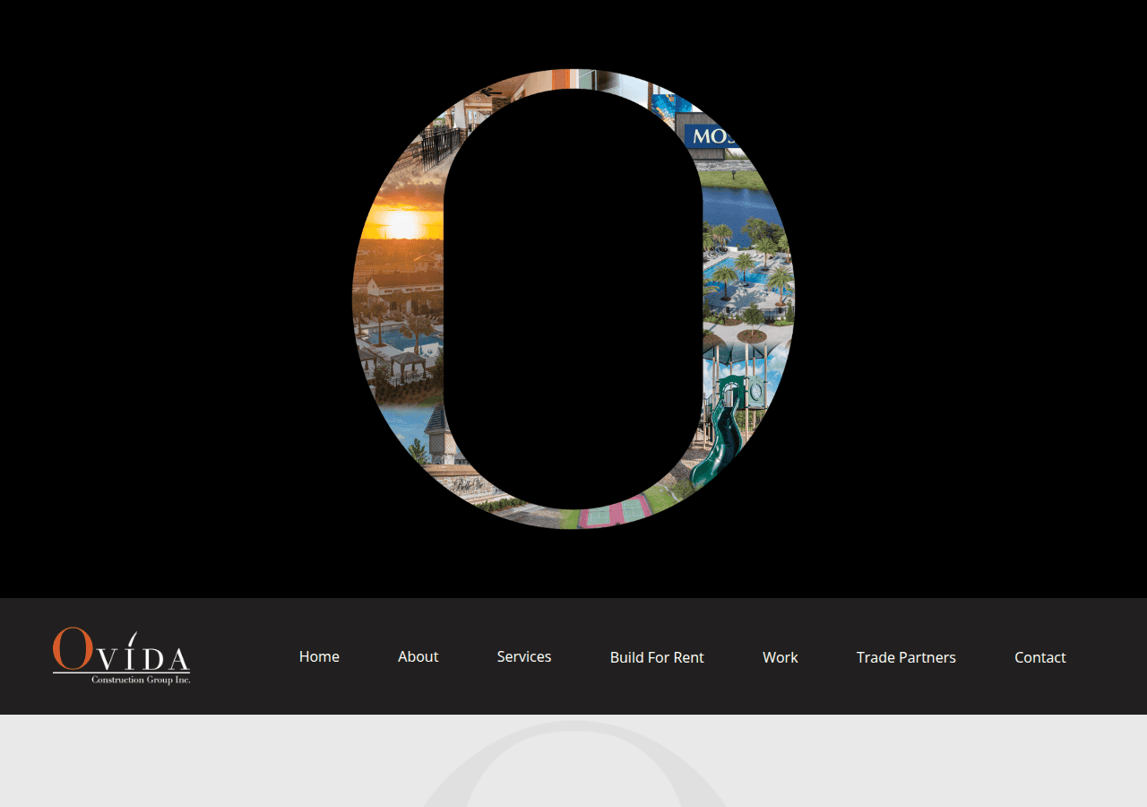 Screenshot of ovidaconstruction.com