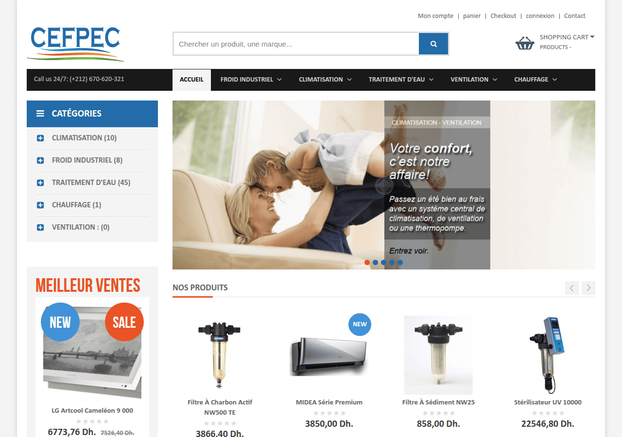 Screenshot of cefpec.com