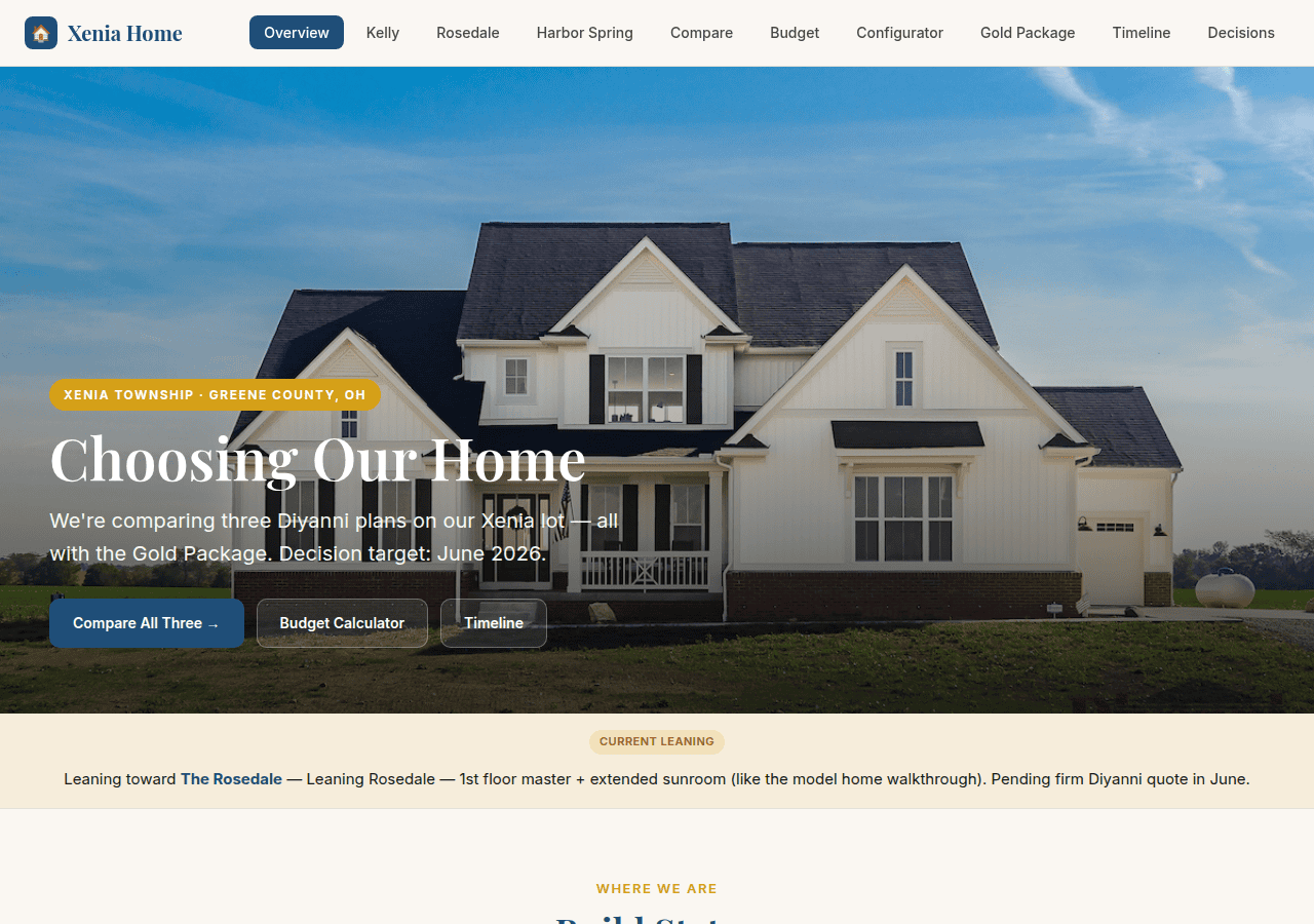 Screenshot of xeniabuild.com