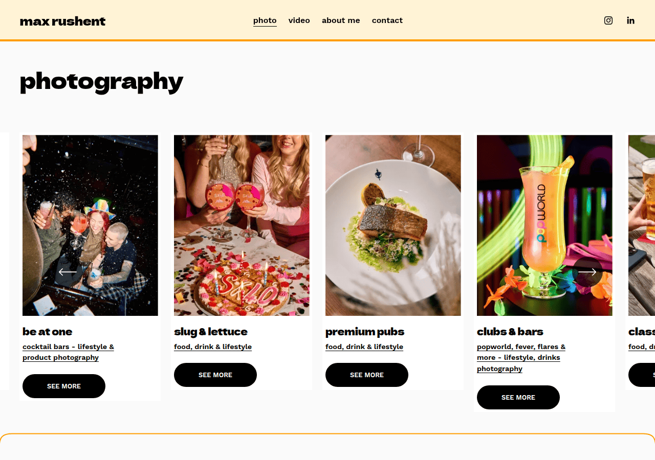 Screenshot of maxrushent.com