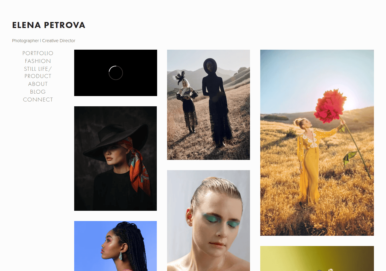 Screenshot of elenapetrova.photography