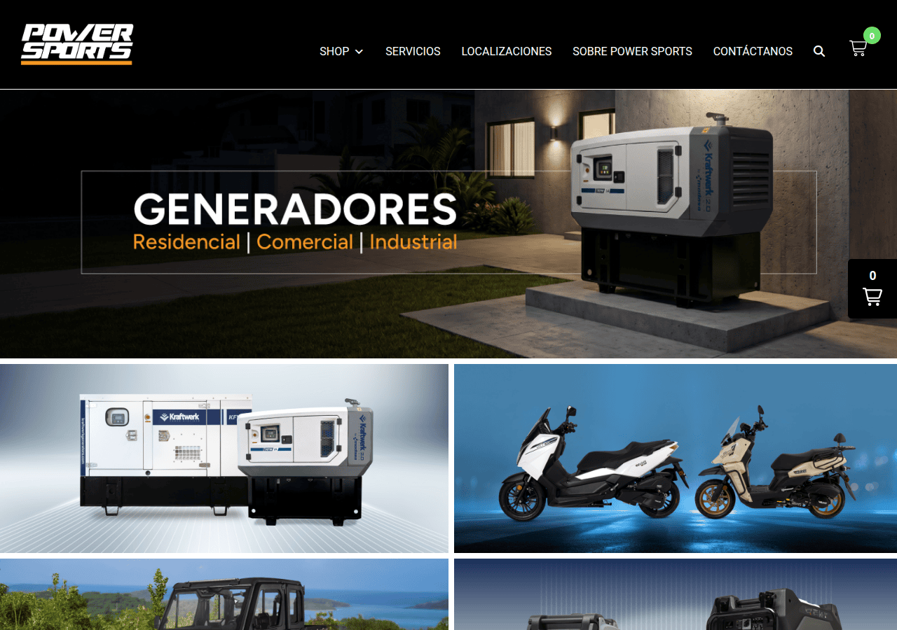 Screenshot of powersportspr.com