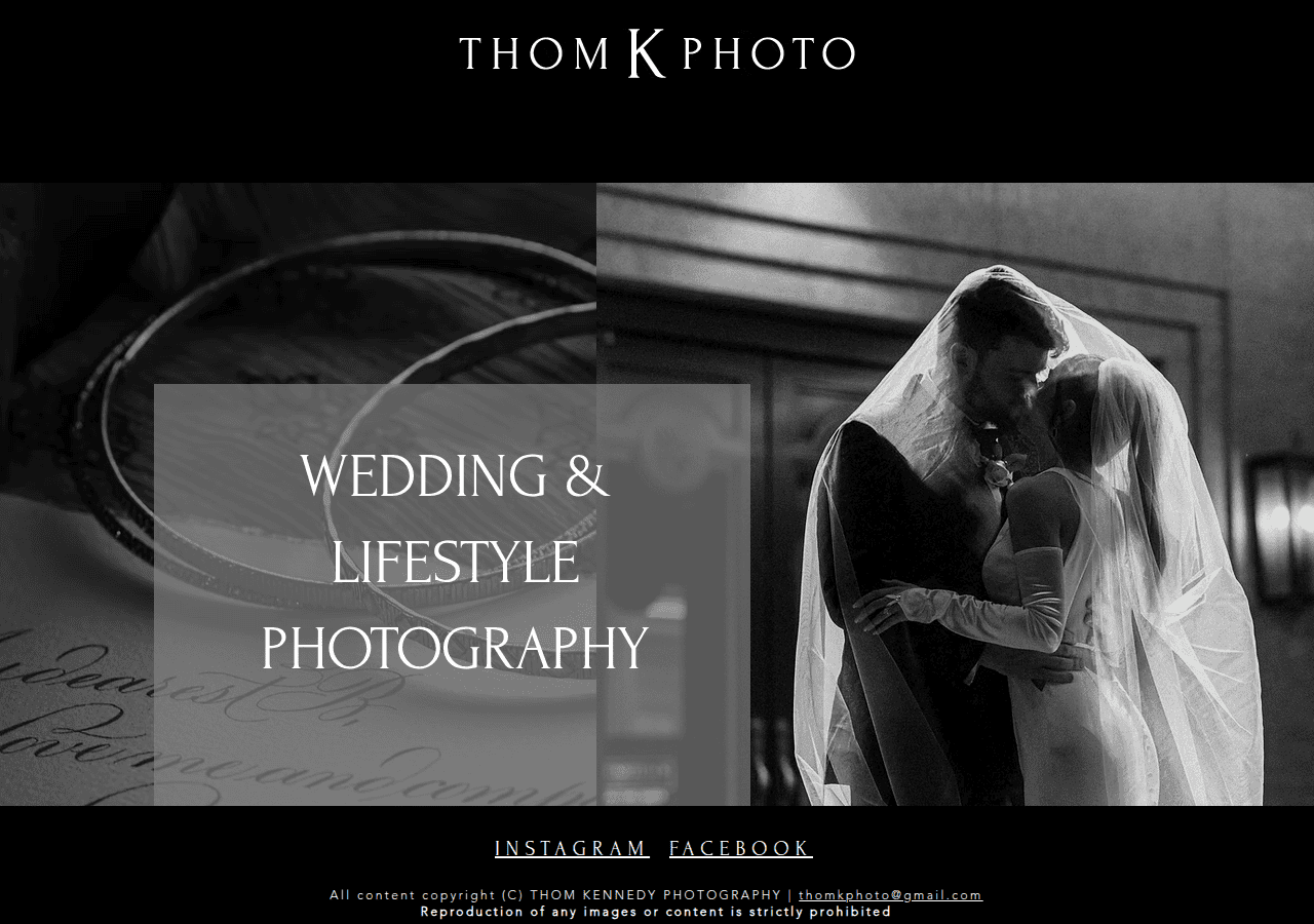 Screenshot of thomkphoto.com