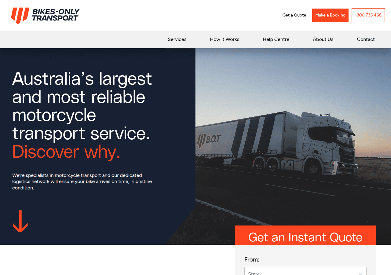 Screenshot of bikesonly.com.au
