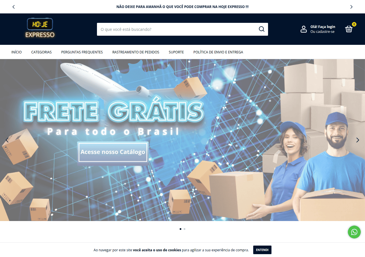 Screenshot of hojeexpresso.com.br