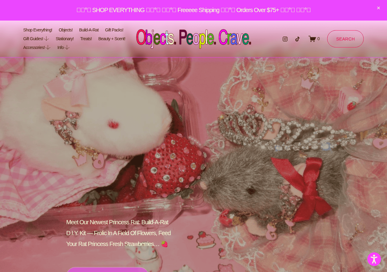 Screenshot of objectspeoplecrave.shop
