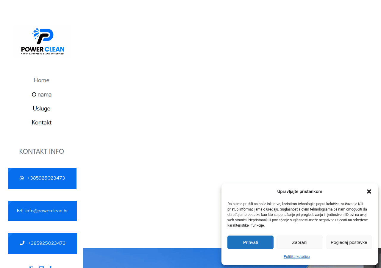 Screenshot of powerclean.hr
