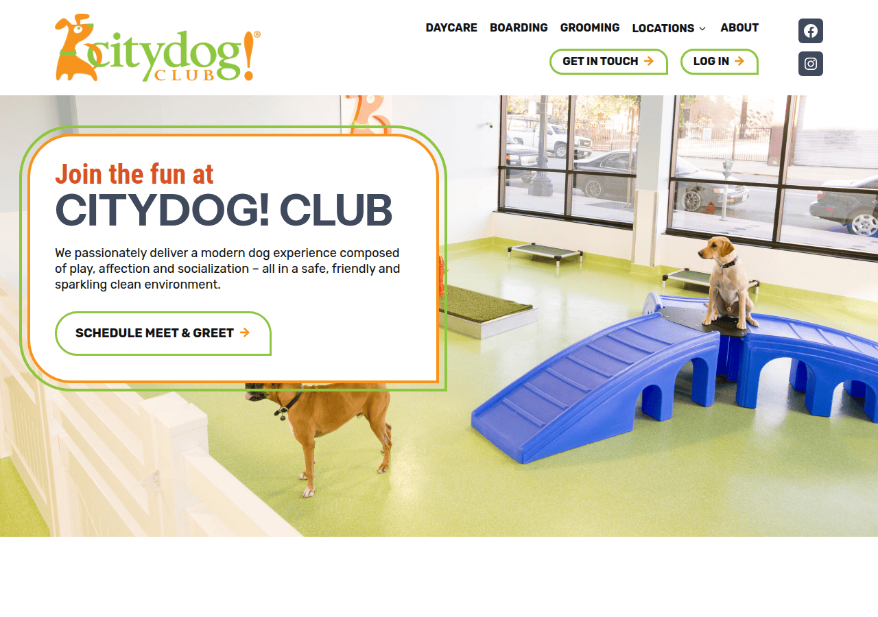Screenshot of citydogclub.com