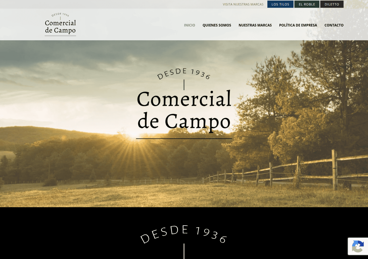 Screenshot of comercialdecampo.cl