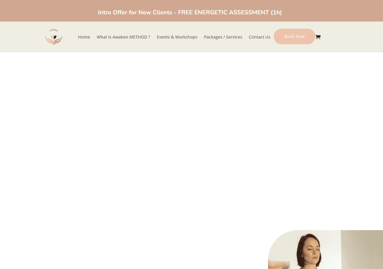 Screenshot of awakenbymathilde.com
