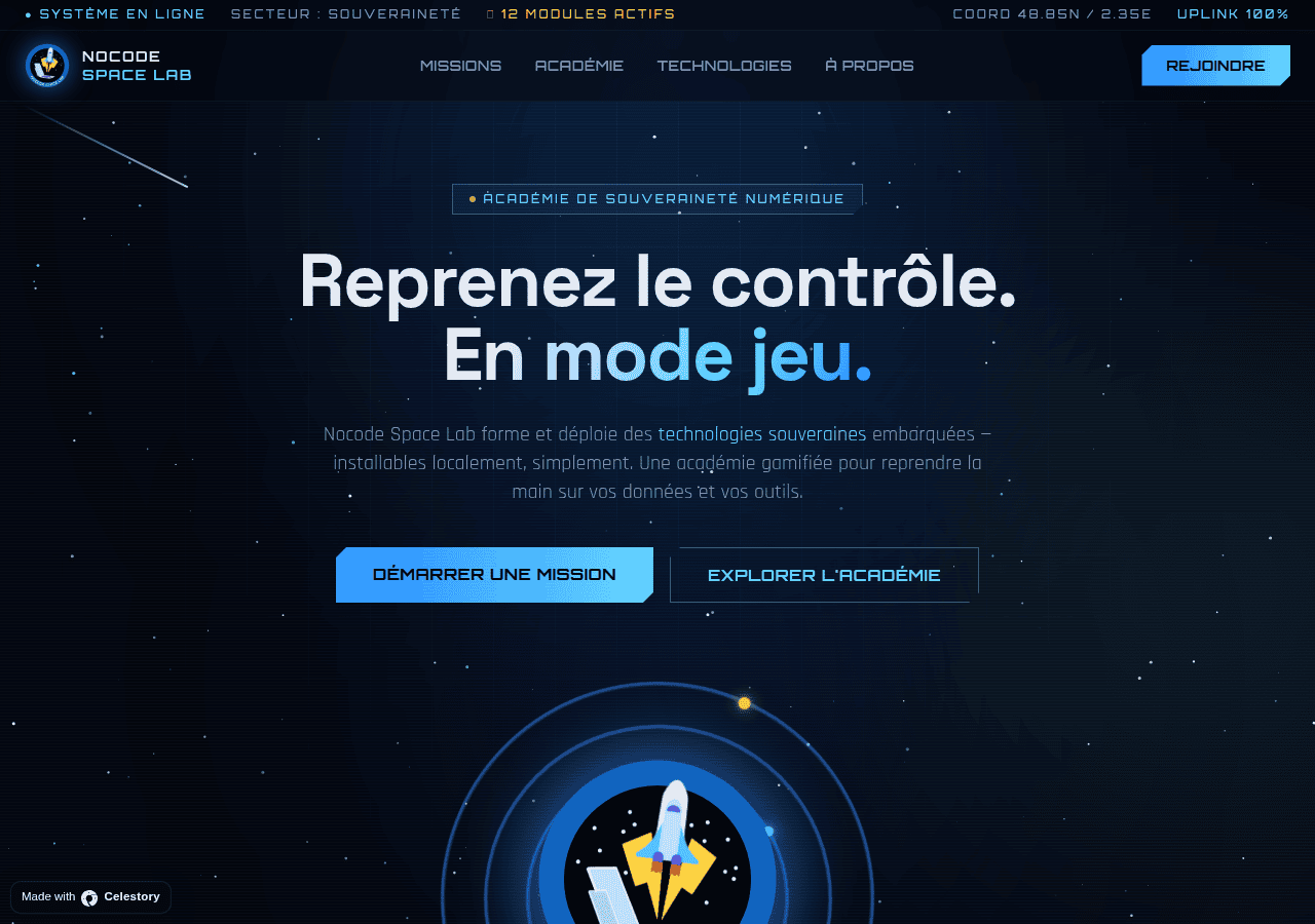 Screenshot of nocodespacelab.com