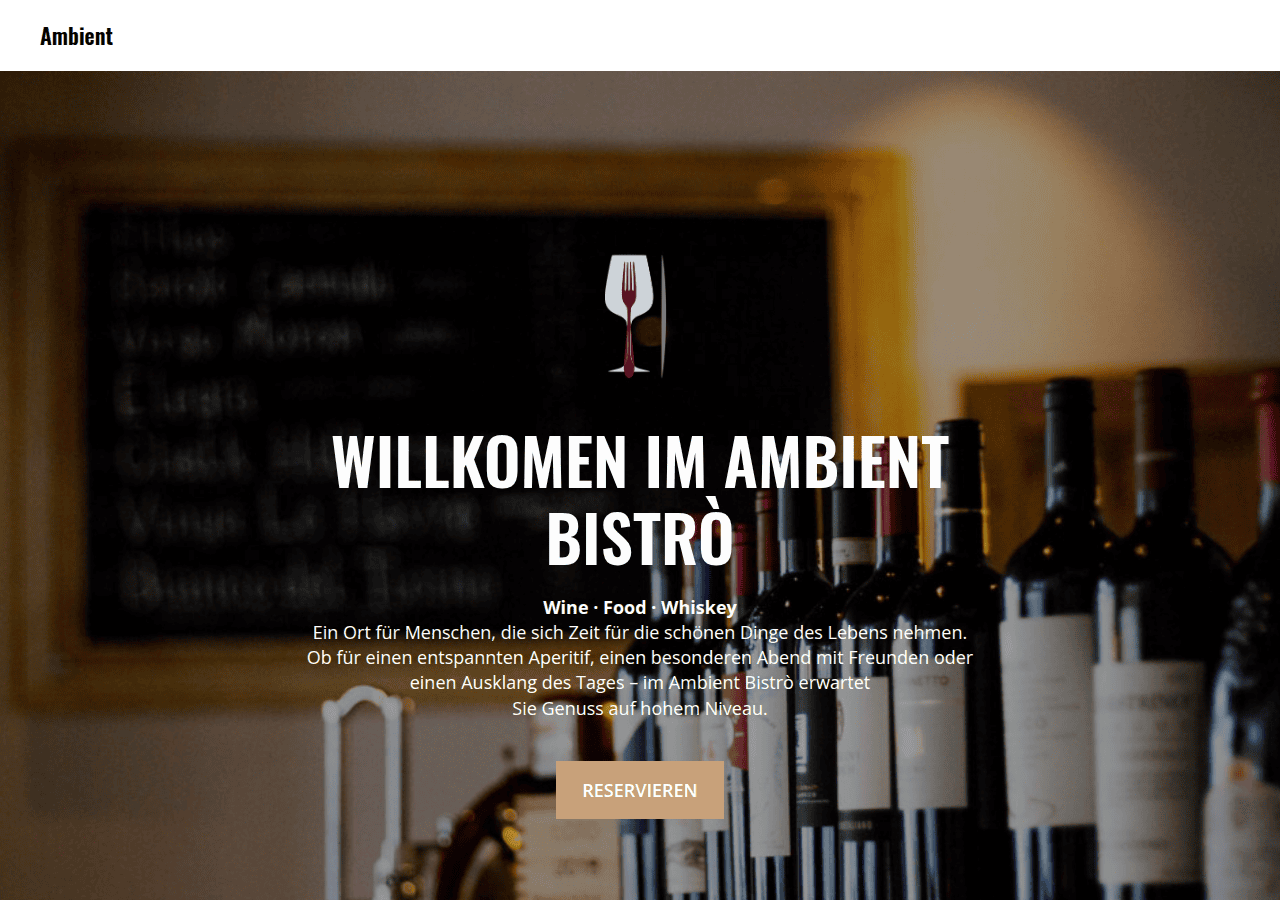 Screenshot of ambientbistro.ch