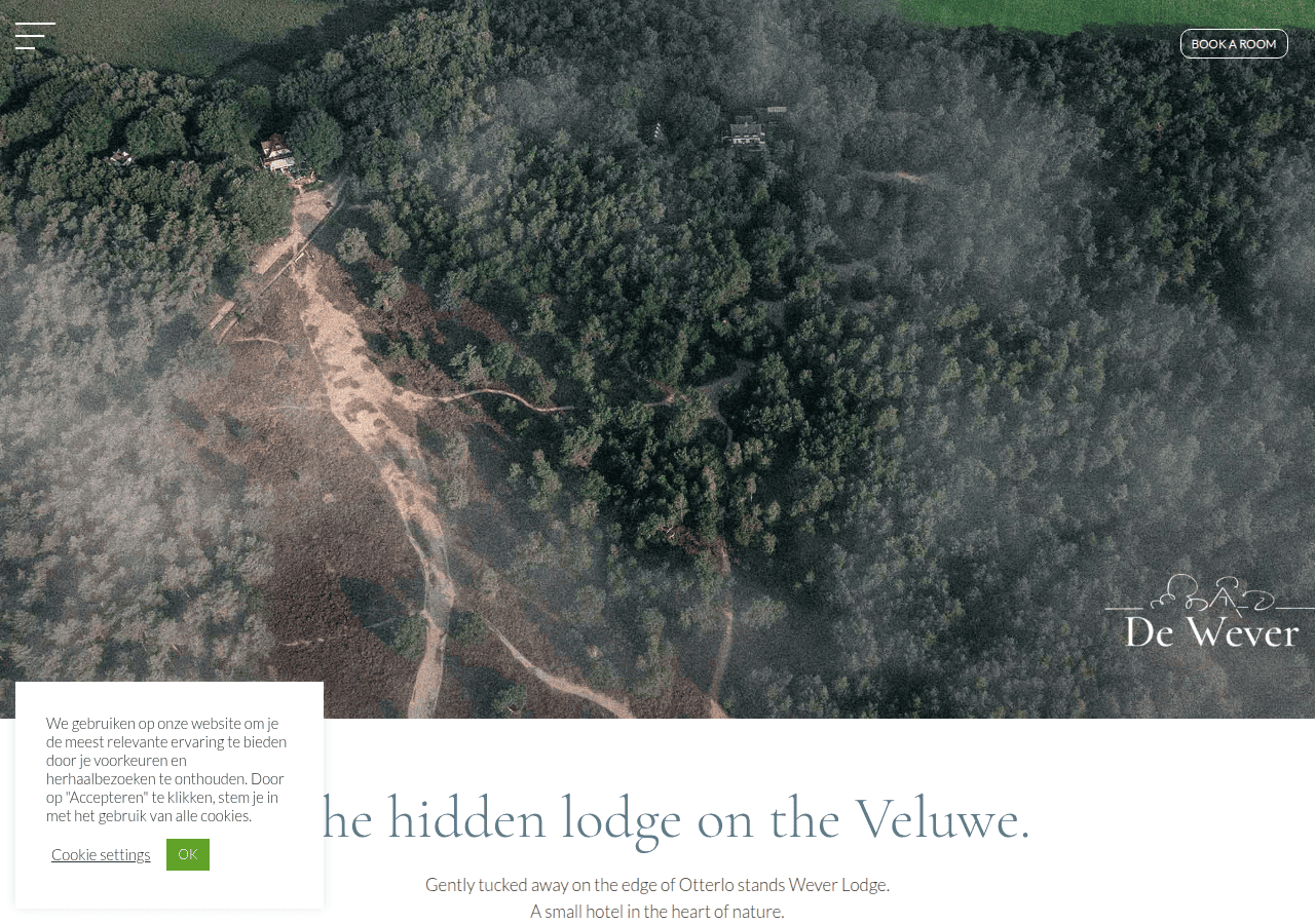 Screenshot of weverlodge.nl