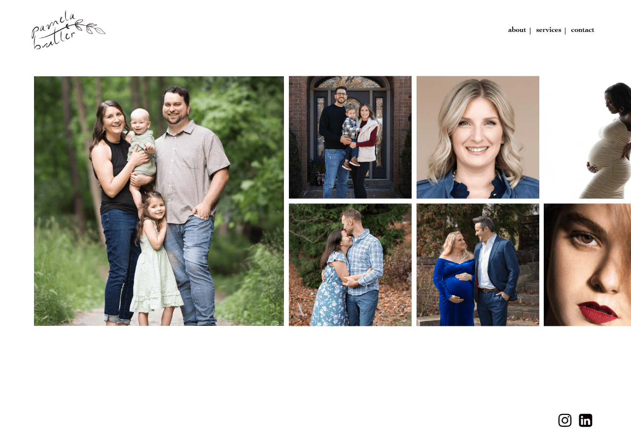 Screenshot of pamelambutler.com