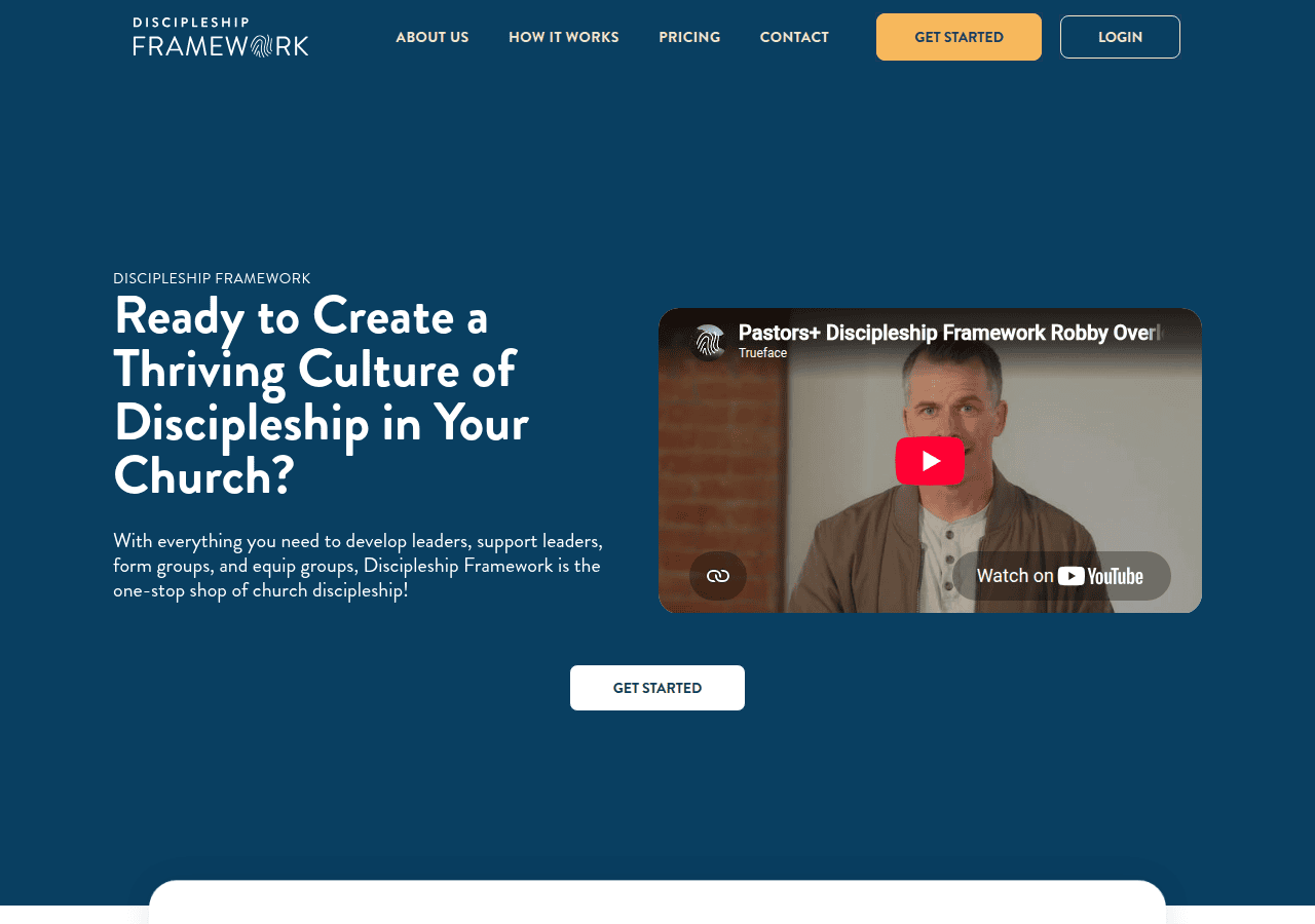 Screenshot of discipleshipframework.com