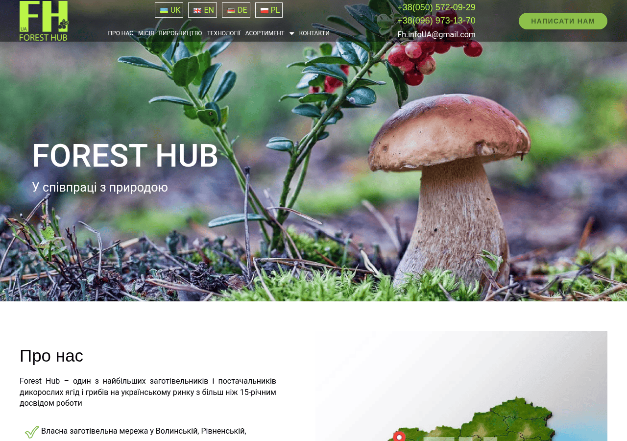 Screenshot of forest-hub.com