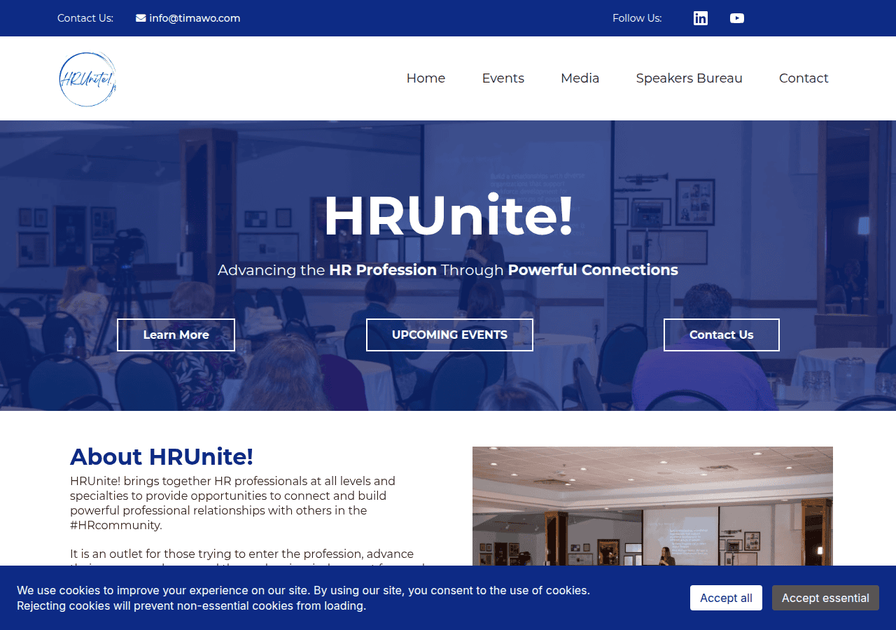 Screenshot of hrunitemichigan.com