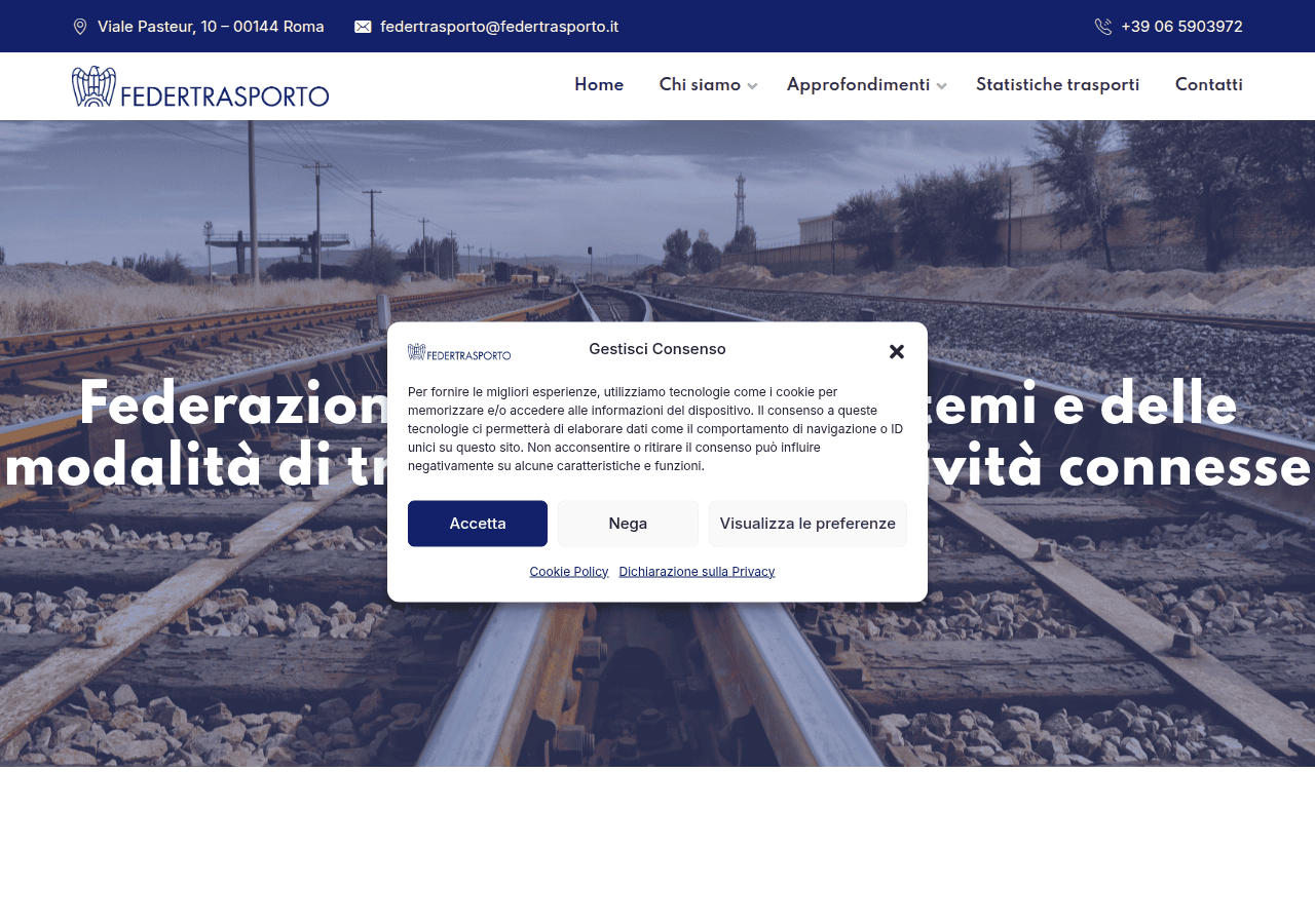 Screenshot of federtrasporto.it