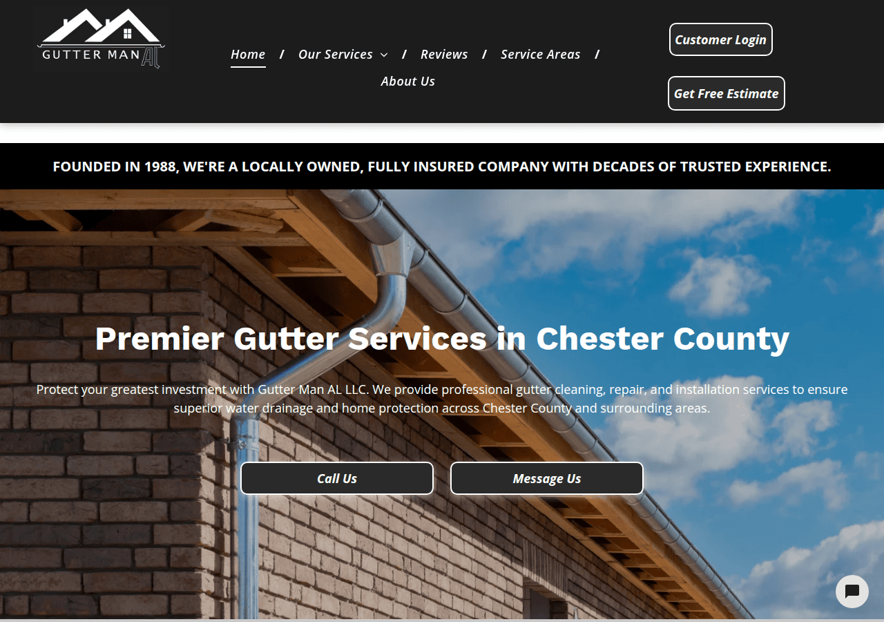 Screenshot of guttermanal.com