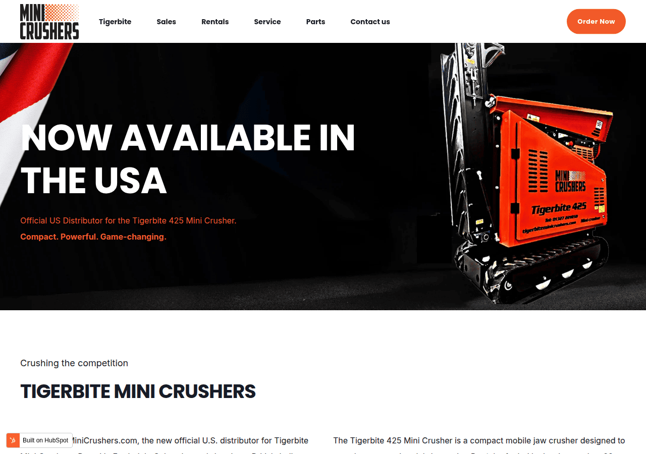 Screenshot of minicrusher.com