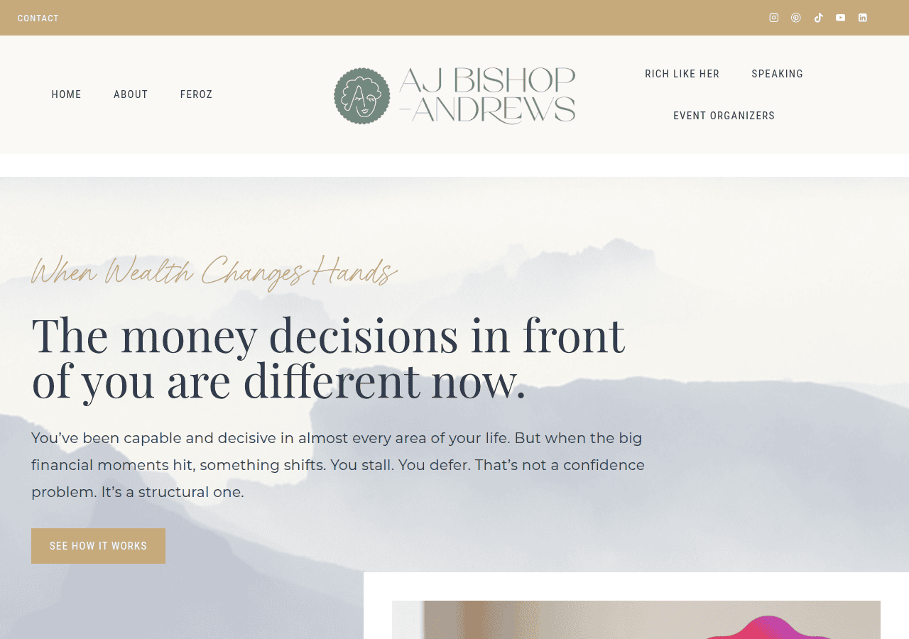 Screenshot of ajbishopandrews.com