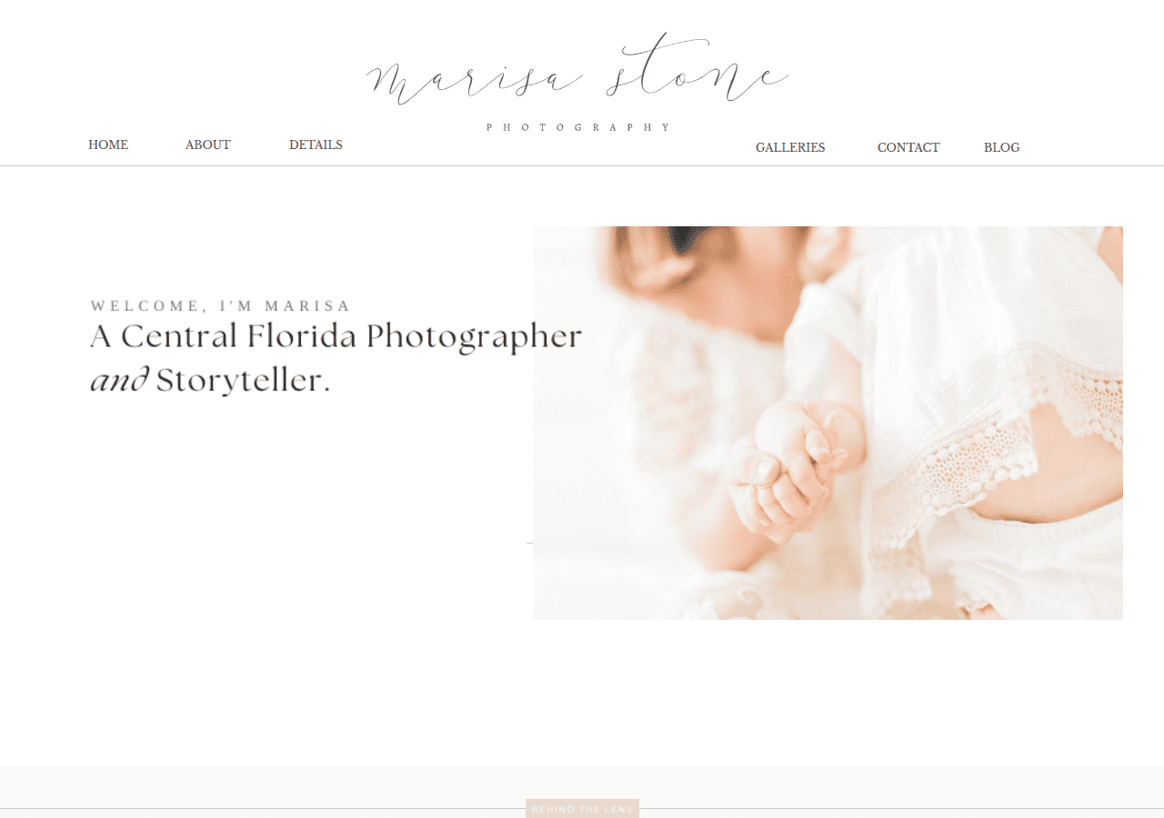 Screenshot of marisastonephoto.com