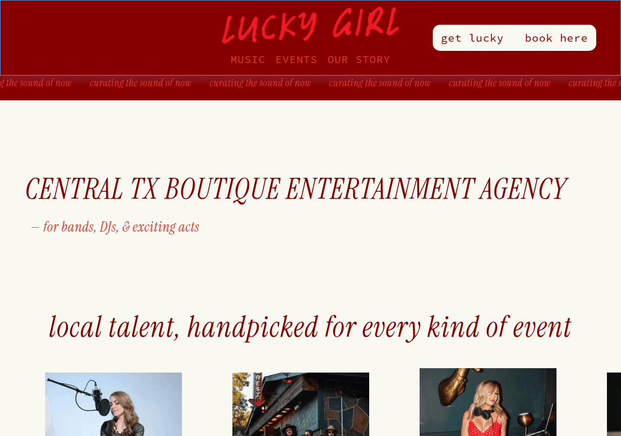 Screenshot of luckygirlmusic.com