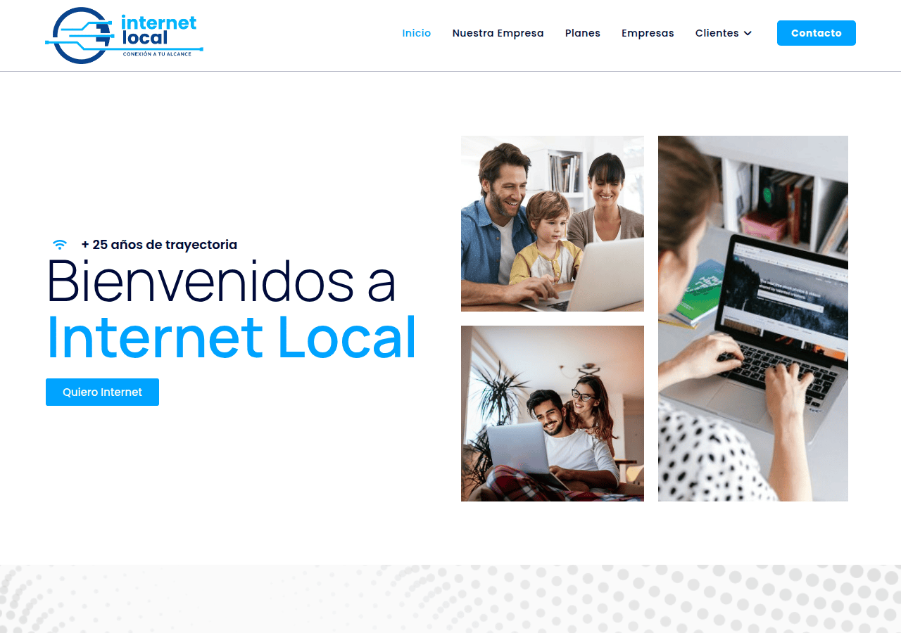 Screenshot of internetlocal.com.ar