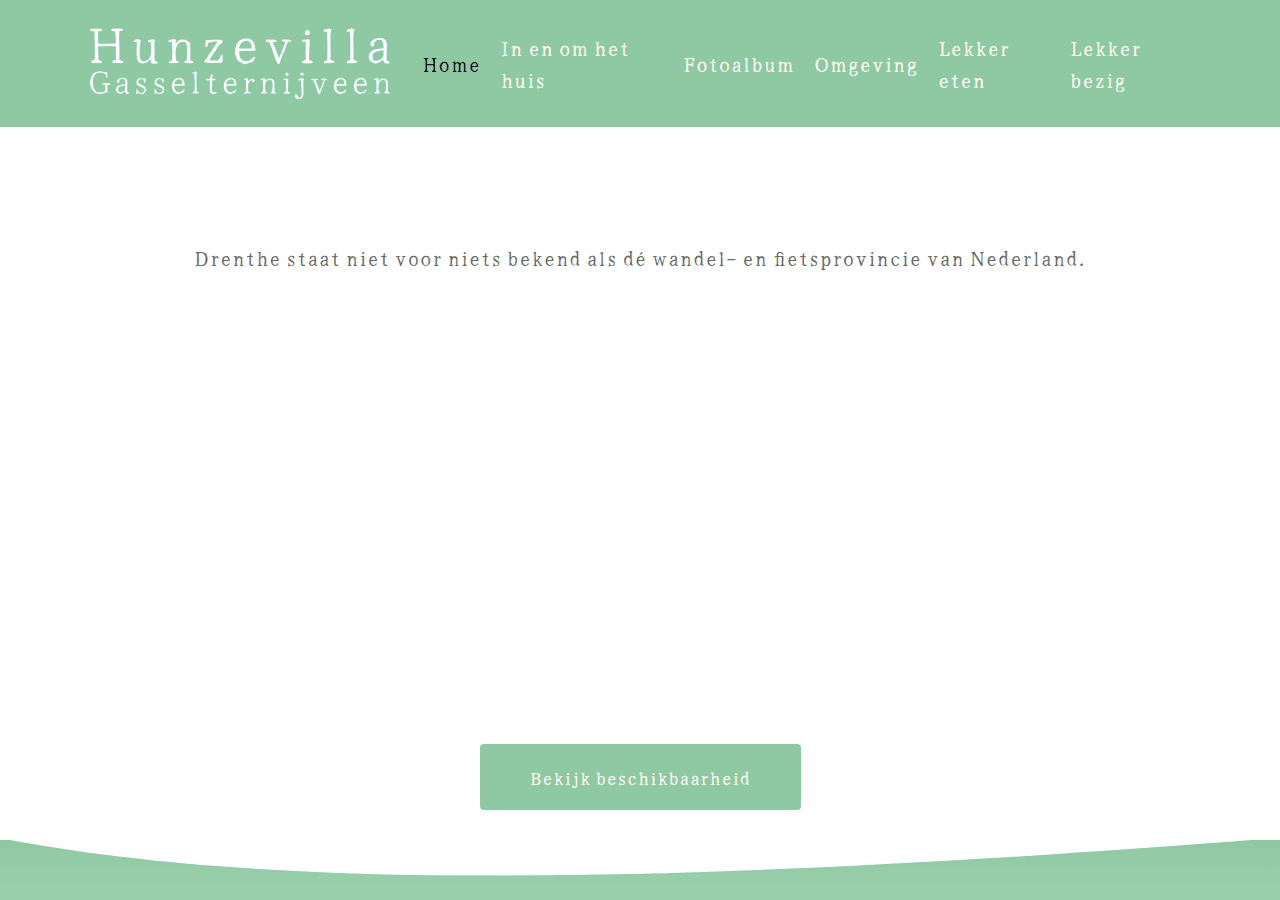Screenshot of hunzevilla.nl