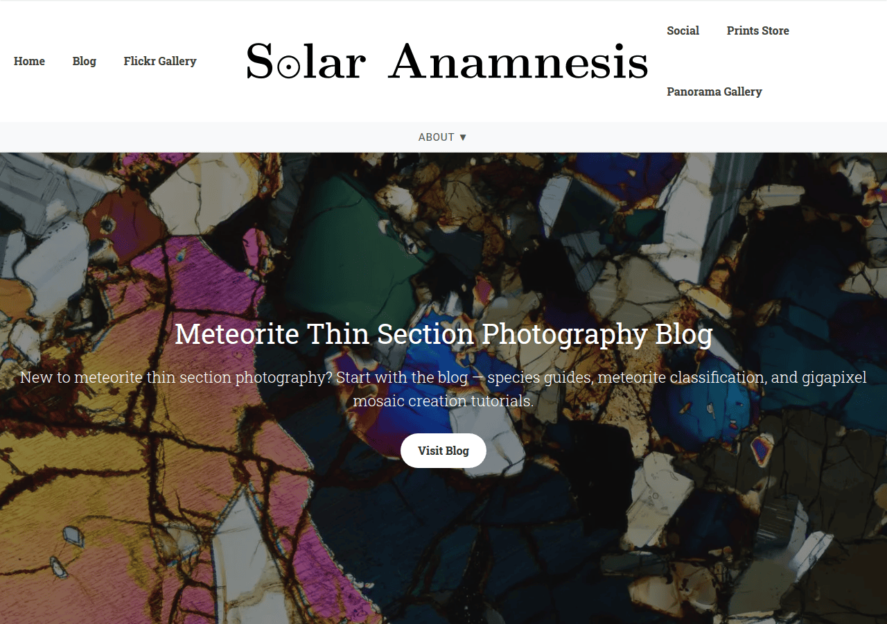 Screenshot of solaranamnesis.com