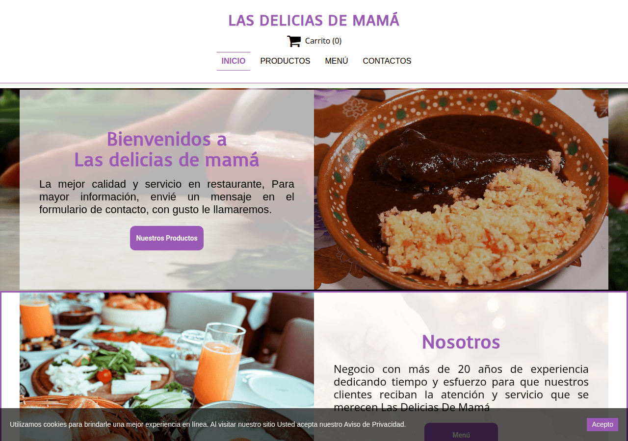 Screenshot of lasdeliciasdemama.com