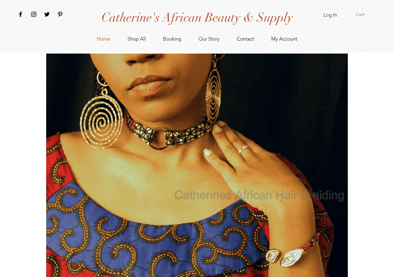 Screenshot of catherinesahb.com