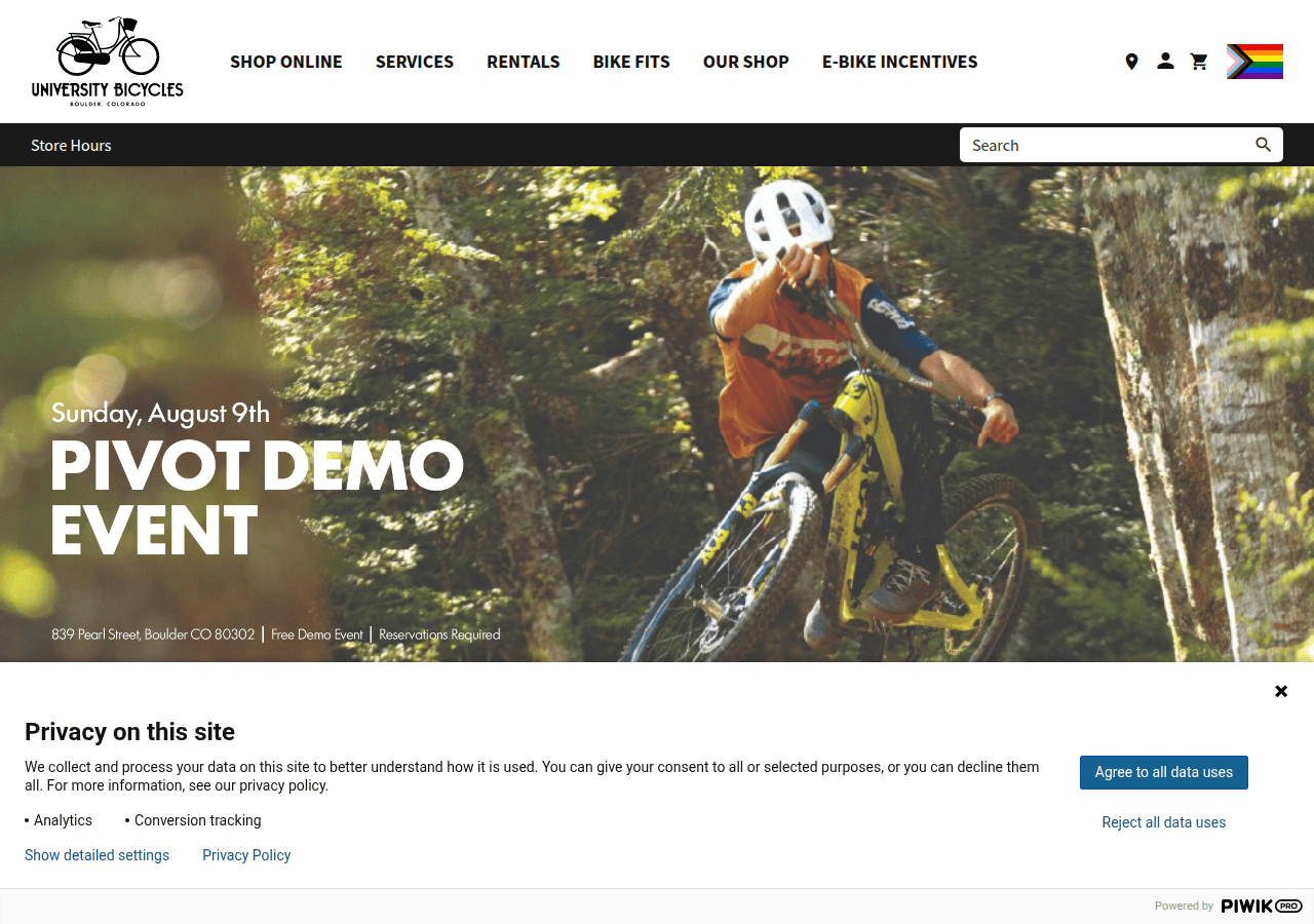 Screenshot of ubikes.com