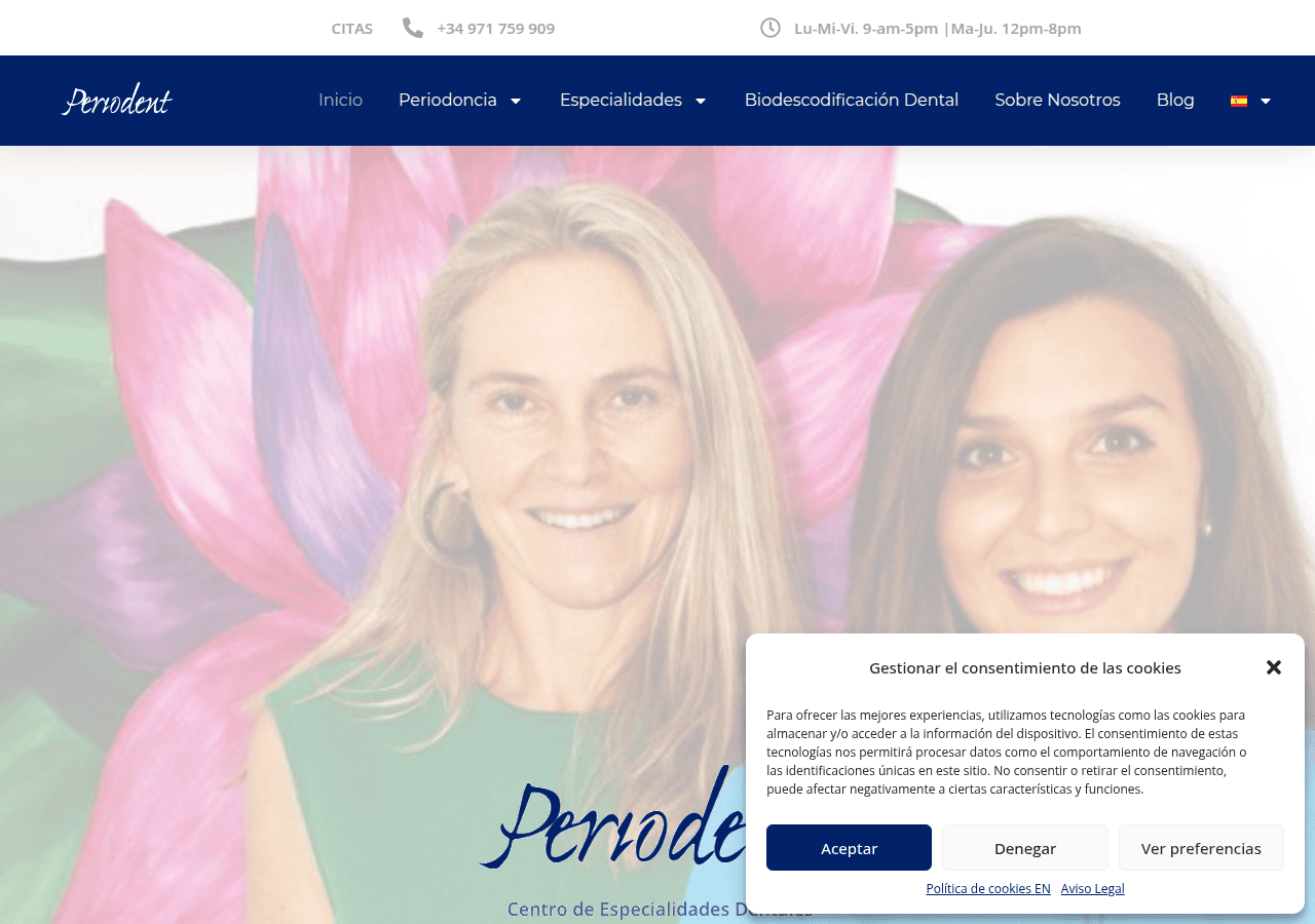 Screenshot of clinicaperiodent.com