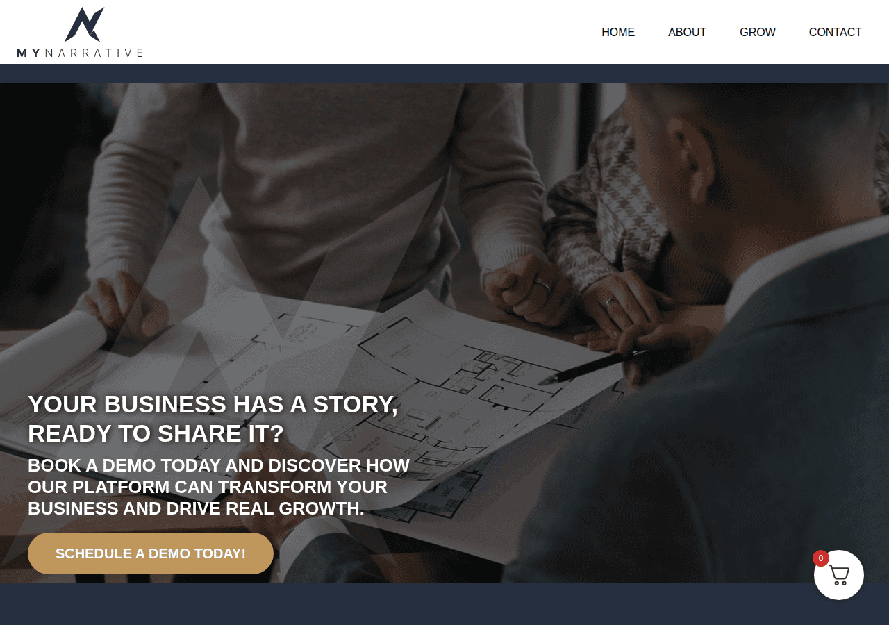 Screenshot of mynarrative.com