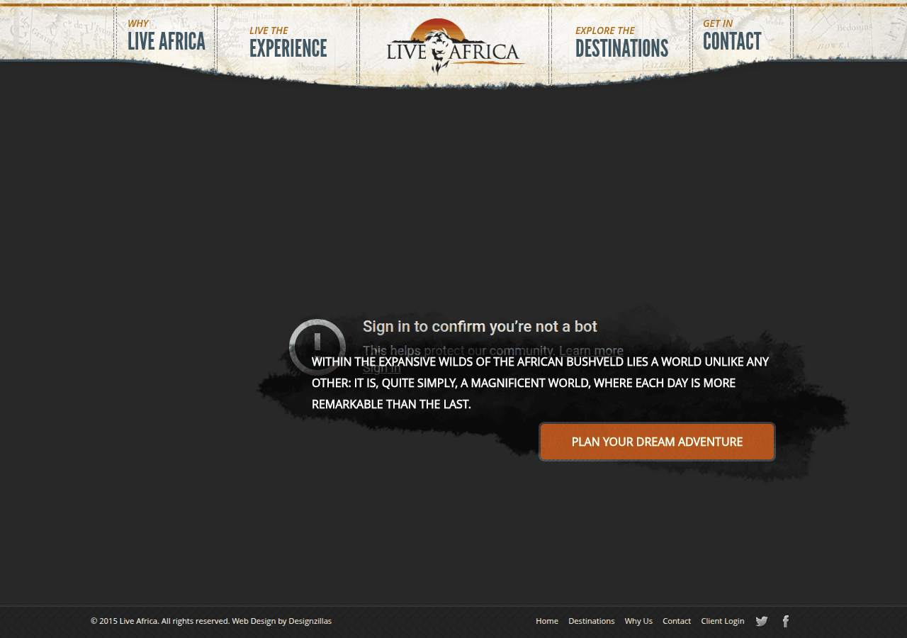 Screenshot of liveafrica.com