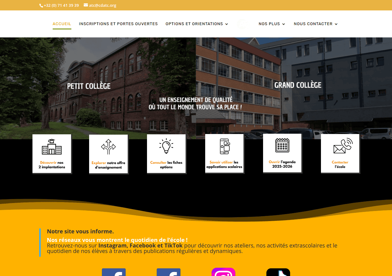 Screenshot of cdatc.be