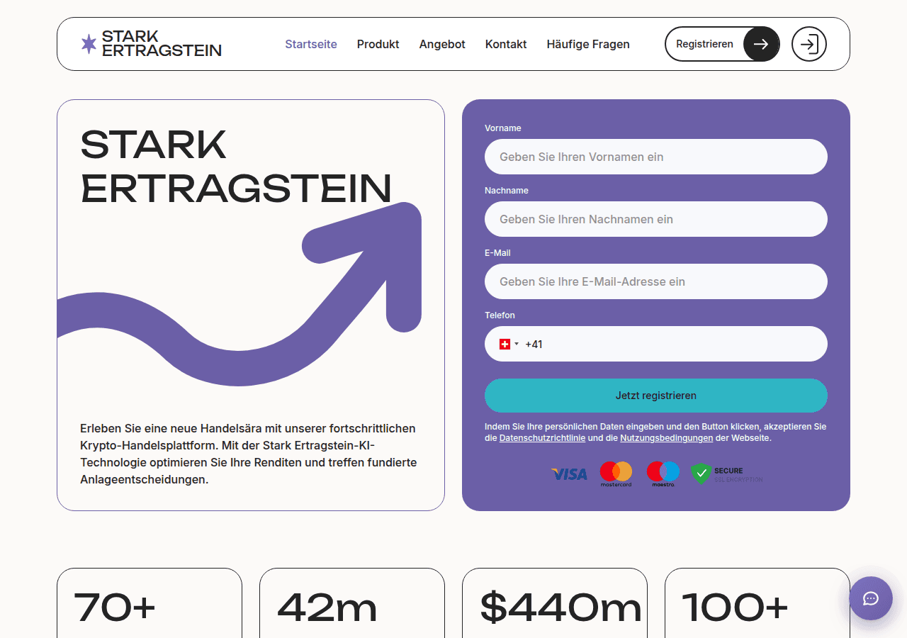Screenshot of stark-ertragstein.com