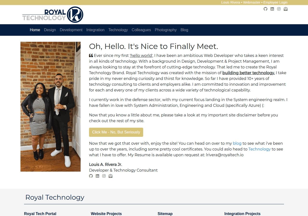 Screenshot of royaltech.io