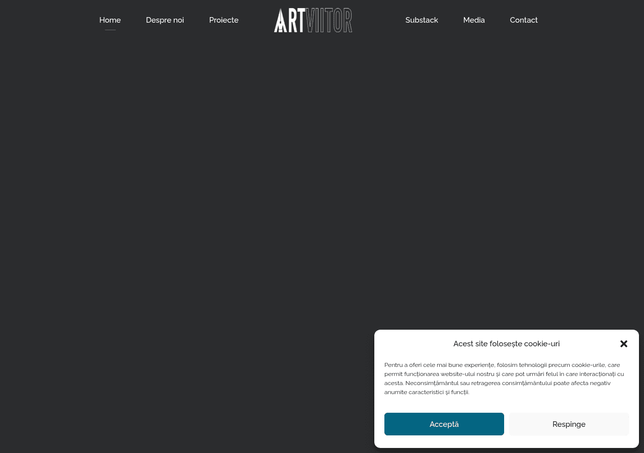 Screenshot of artviitor.ro