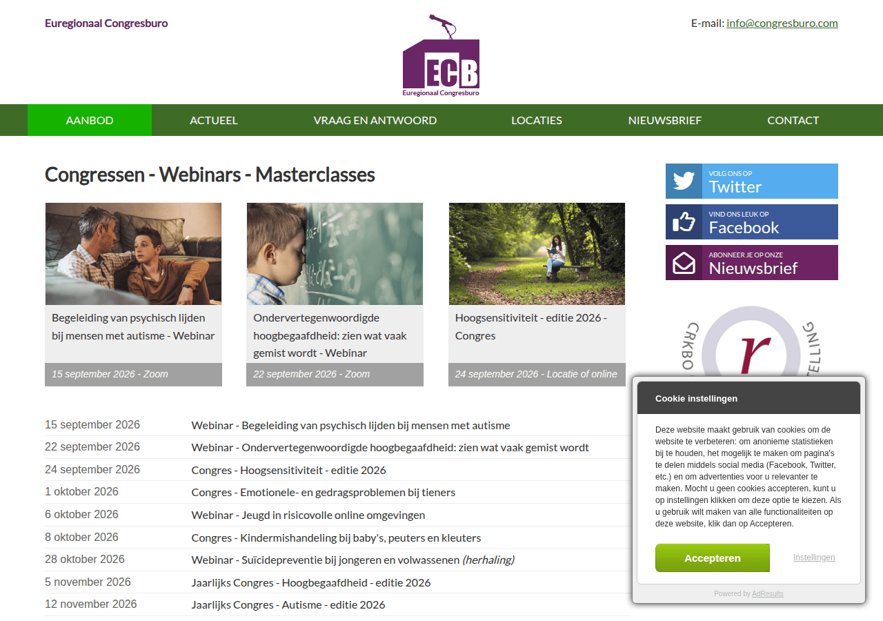 Screenshot of congresburo.com
