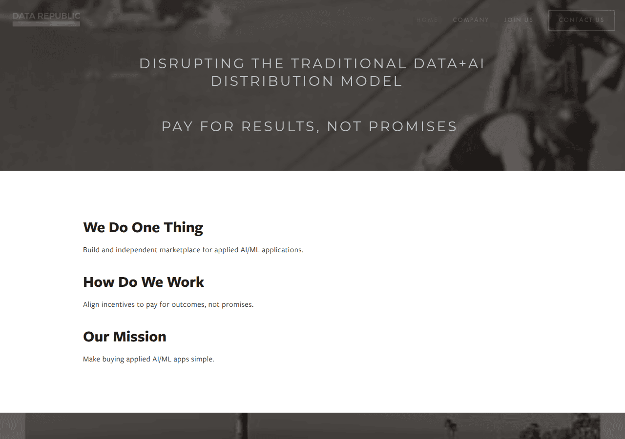 Screenshot of data-republic.com