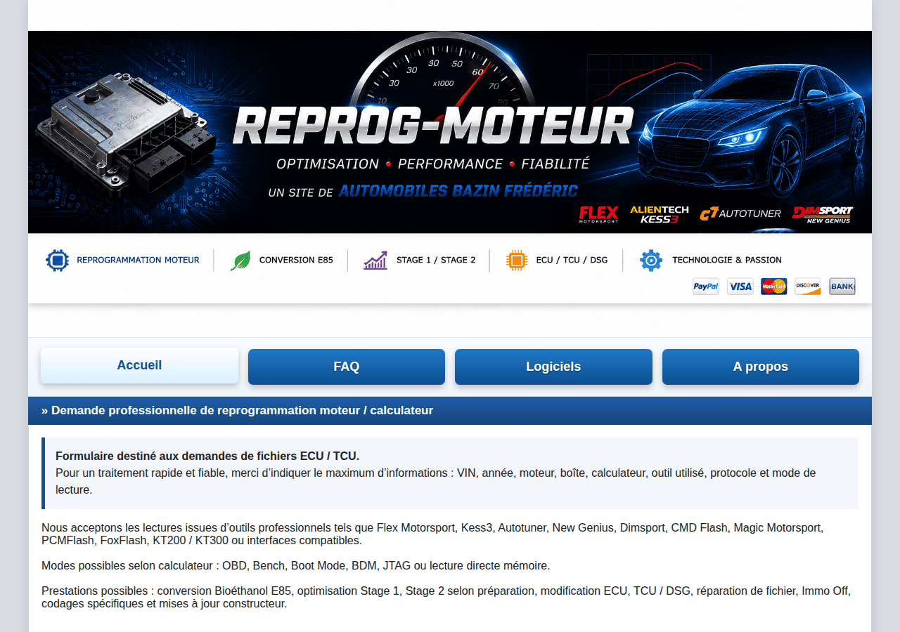 Screenshot of reprog-moteur.fr