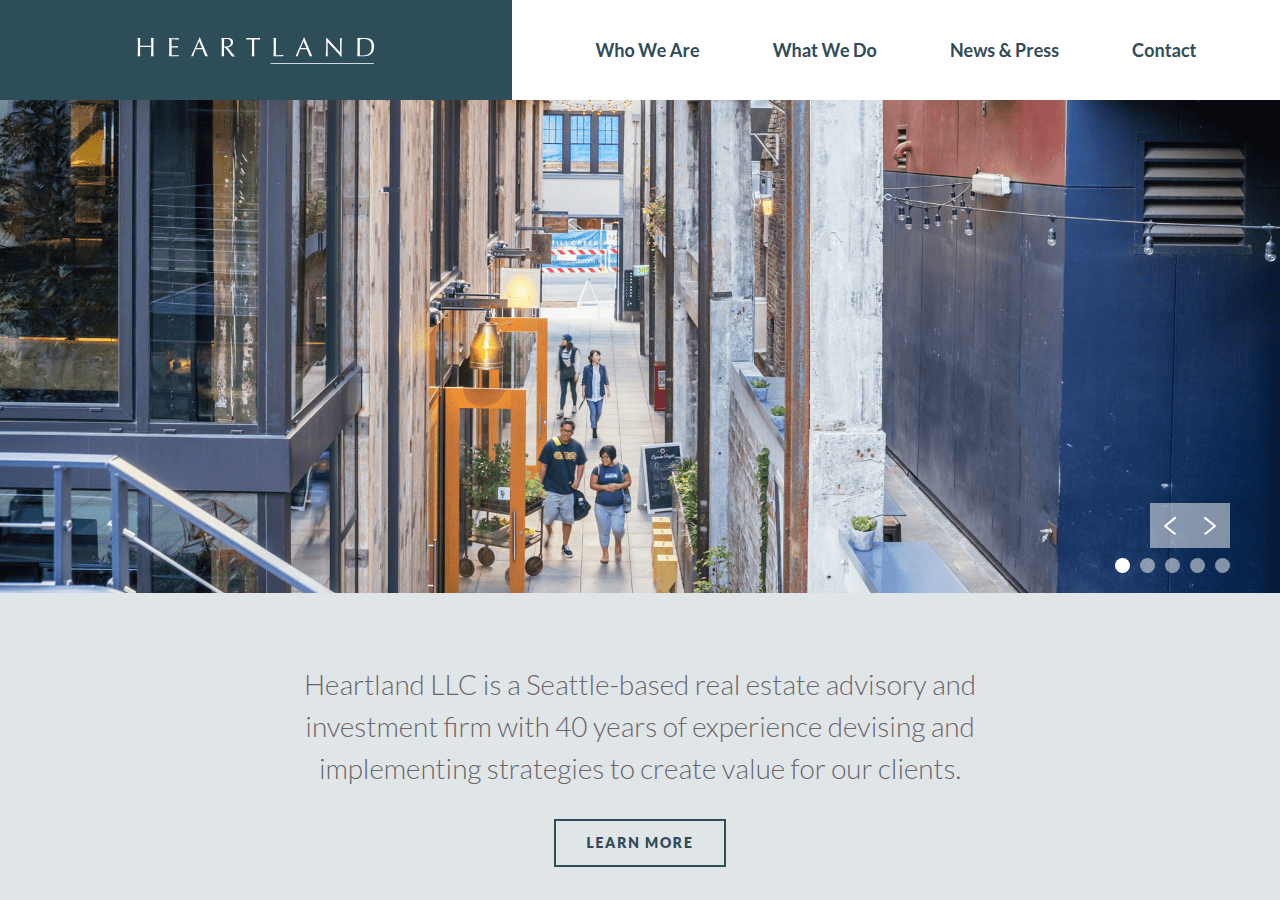 Screenshot of heartlandllc.com