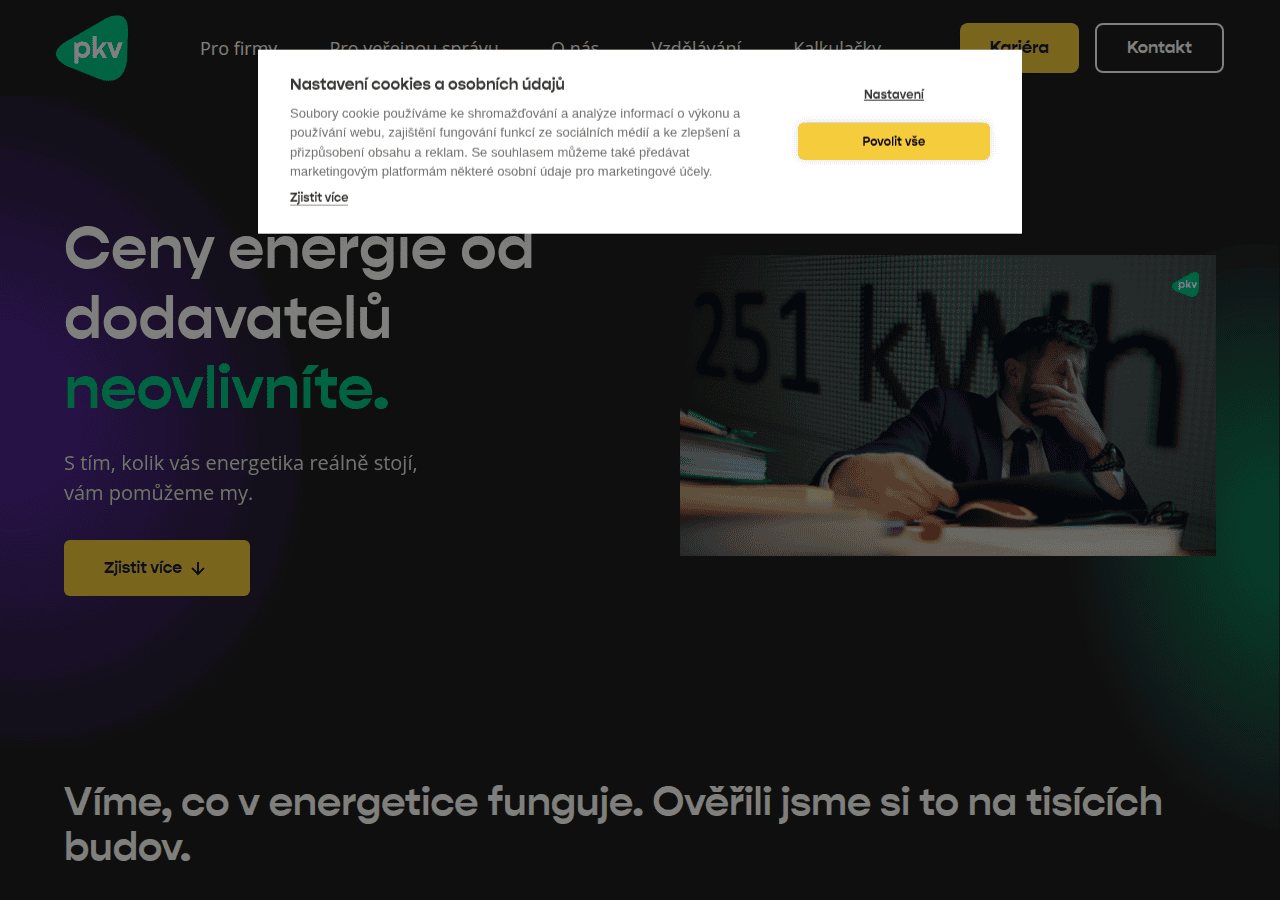 Screenshot of pkv.cz
