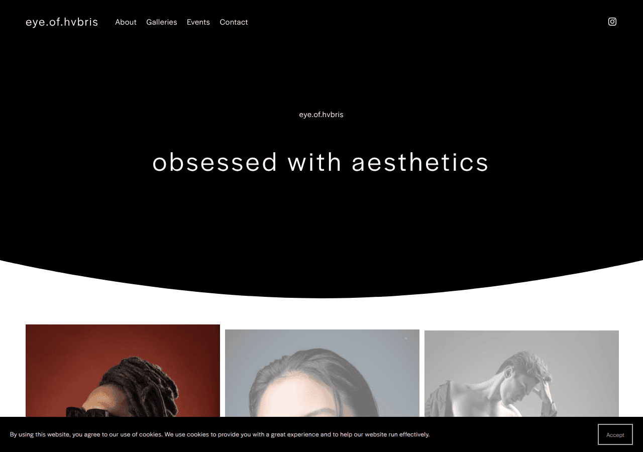 Screenshot of eyeofhvbris.com