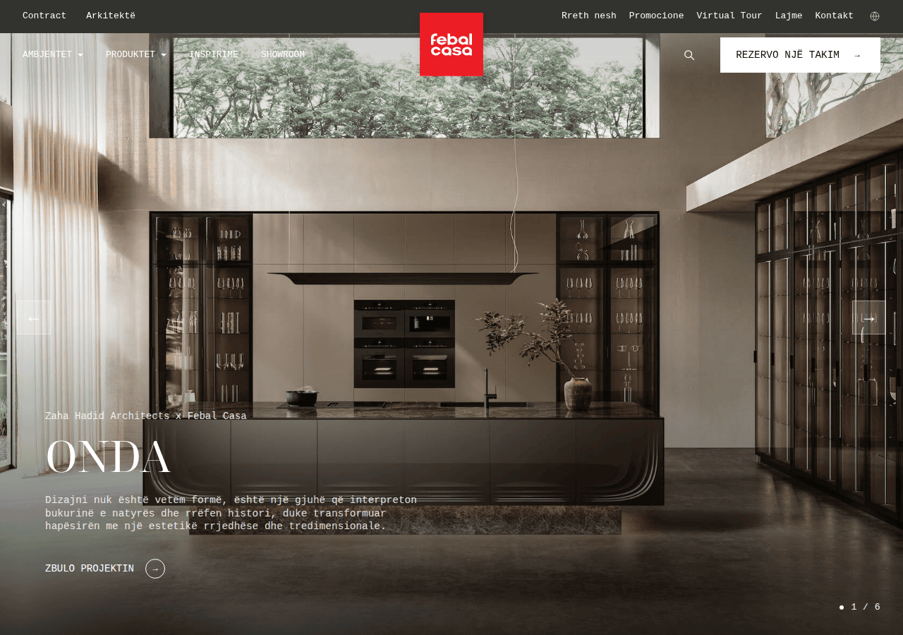 Screenshot of febalcasa.al