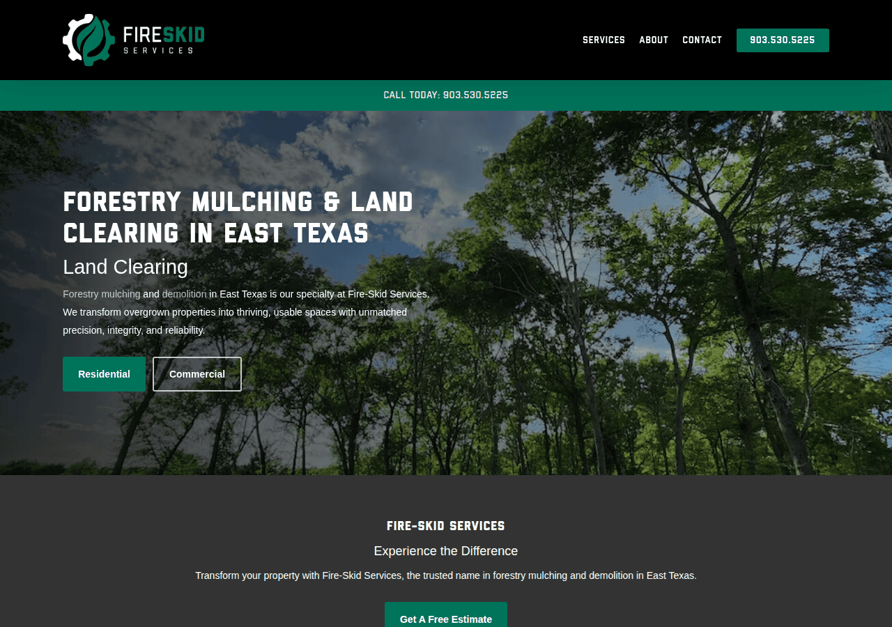 Screenshot of fireskidservices.com